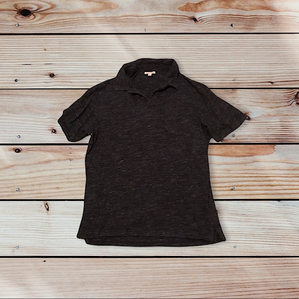 Cape Juby Gray Speckled Polo Shirt